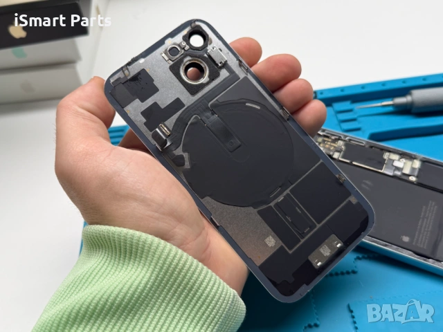 Оригинален капак за iPhone 15 Blue, снимка 2 - Резервни части за телефони - 53951073
