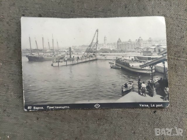 Продавам стар картичка ВАРНА. Пристанището 1929 Пасков, снимка 1