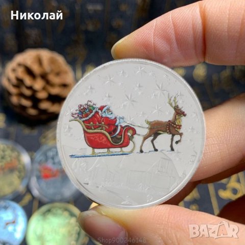 Коледна монета , дядо коледа , нова година, снимка 1 - Нумизматика и бонистика - 30613063
