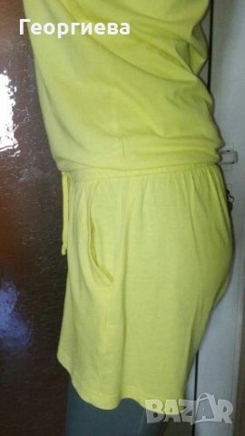 Жълт гащеризон, с джобове🍀🌹S,M(36-38)🍀🌹арт.489, снимка 4 - Гащеризони - 29817596