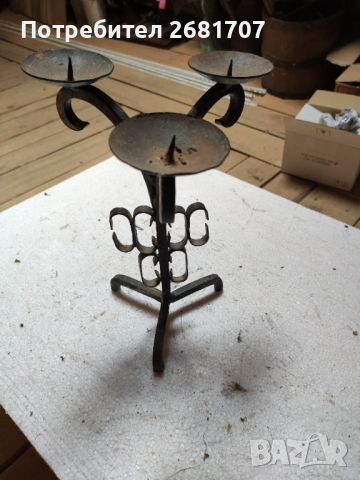 Свещници от ковано желязо, снимка 2 - Декорация за дома - 36425791