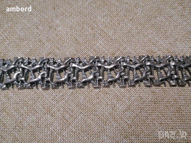 Уникална мъжка сребърна гривна , снимка 9 - Гривни - 39192151