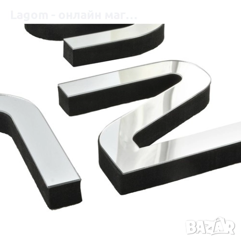 Декоративен стенен часовник,  3D цифри, безшумен механизъм, без рамка, регулируем 60-130см Ruhhy, снимка 8 - Стенни часовници - 52688976