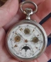 Старинен сребърен Швейцарски джобен часовник Tavannes, снимка 3