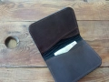 Мъжки кожен портфейл, ловен аксесоар, ръчно изработен мъжки кожен кейс , снимка 4