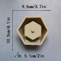 Голям шестоъгълник шестоъгълна кашпа саксия калъп силиконов молд форма гипс, снимка 4