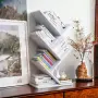 Eтажерка за книги, 4 рафта, 6 отделения, 60х 26,5 x 15,5 см БЯЛА, снимка 6