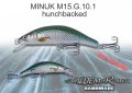 Уклей MINUK-M15 . Воблер от  VALDEMAR-BAITS ръчна изработка, снимка 3