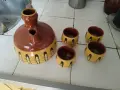 Глинен сервиз за ракия, снимка 3