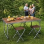 Комплект сгъваема къмпинг маса с 4 стола – тип „куфар“, снимка 1