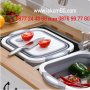 Мултифункционална 3 в 1 сгъваема кухненска дъска - купа - гевгир за дома и пикника - КОД 3867, снимка 14