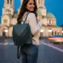 Дамска раница от еко кожа с ресни – бохо стил 36×30×16 см, снимка 7