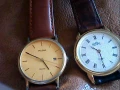 2бр стари позлатани красиви 4асовници, снимка 1