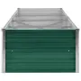 vidaXL Градинска висока леха поцинкована стомана 320x80x45 см зелена, снимка 5