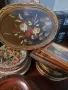 дървени чинии гоблени керамични чинии , снимка 4