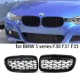 Бъбреци с Diamond style черен лак за BMW Серия 3 F30 F31, снимка 2