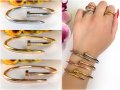 Гривни и пръстени Cartier Love Bracelet и Juste un Clou / Гривна белезник с отвертка и пръстен пирон, снимка 4
