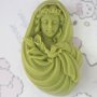 Момиче Дева Мария дълбок силиконов молд форма калъп фондан шоколад сапун гипс, снимка 3