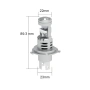 LED диодни крушки за фарове с Лупа - H4 CANBUS, 12V, 40W, 12 400LM, снимка 4
