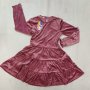 Кадифе рокля , снимка 1 - Детски рокли и поли - 39253665