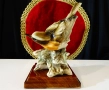Порцеланова статуетка птица Дрозд,Capodimonte от R.Pennati. , снимка 6