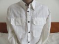 Мъжка риза с дълъг ръкав памук и лен J.C.RAGS