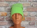 Нова зимна шапка рипс с подгъв в зелен цвят, снимка 4