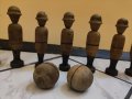 Стара игра с дървени фигури. , снимка 4