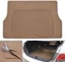 Универсална гумена стелка за багажник с предпазен борд (Сив / Бежов цвят), снимка 4