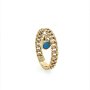 Златен дамски пръстен 2,11гр. размер:53 14кр. проба:585 модел:22339-1