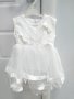 Нова бяла детска рокля, снимка 1