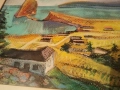 Картина сух пастел 1991 г с подпис на художника, снимка 3