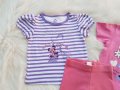 Тениски и клин за момиче 9-12 месеца, снимка 4