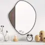 vidaXL Стенно огледало черно 60x50 см（SKU: 348253）, снимка 2