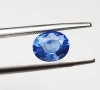  Красив ярък цейлонски сапфир с метличинено син цвят 1,28 карата! Сертификат!, снимка 9
