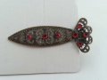 Ретро брошка щипка за шал вратовръзка филигран, снимка 10