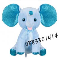 Плюшен син слон, снимка 1 - Музикални играчки - 31797873