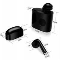 Безжични слушалки i7S с кутия за зареждане 950 mAH i7S Black Edition , черни  в Безжични слушалки в гр. Варна - ID31995361 — Bazar.bg
