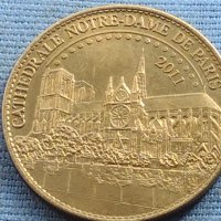 Сувенирна монета Париж Катедралата Нотр дам за КОЛЕКЦИОНЕРИ 40563, снимка 4 - Нумизматика и бонистика - 42754681