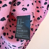 H&M Розов тигров потник с черна дантела 42 размер 🖤, снимка 4 - Потници - 44197918