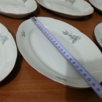 Стар български порцелан чинии елипси , снимка 4 - Антикварни и старинни предмети - 38495573