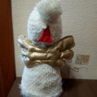Уникално пухкаво бяло Коледно ангелче.Светещо., снимка 7 - Декорация за дома - 38515725