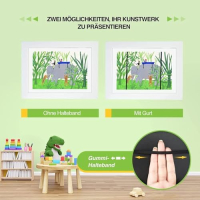 Нова A4 Дървена детска рамка за рисунки произведения изкуство картини, снимка 4 - Други - 44527162