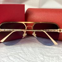 Cartier 2023 мъжки слънчеви очила авиатор унисекс дамски слънчеви очила, снимка 9 - Слънчеви и диоптрични очила - 42813452