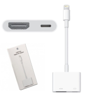 Apple Lightning към HDMI цифров адаптер, AV 1080P, MFi, снимка 2 - Аксесоари за Apple - 44714880