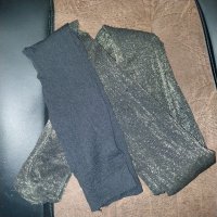 М/L   Черен чорапогащник със сребрист и златист брокат , снимка 6 - Бельо - 44302443