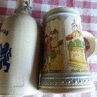Халба за бира и шише за ракия, снимка 3 - Антикварни и старинни предмети - 29503160