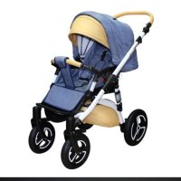 Бебешка количка VOGUE LUX SOFT DENIM 3в1 , снимка 1 - Детски колички - 40525099