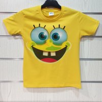 Нова детска тениска с дигитален печат Спондж боб, SpongeBob, снимка 13 - Детски тениски и потници - 31690982