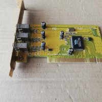 PCI 3-Port 1394 FireWire Adapter Card Q-TEC 510F v3.0 , снимка 5 - Други - 40214775
